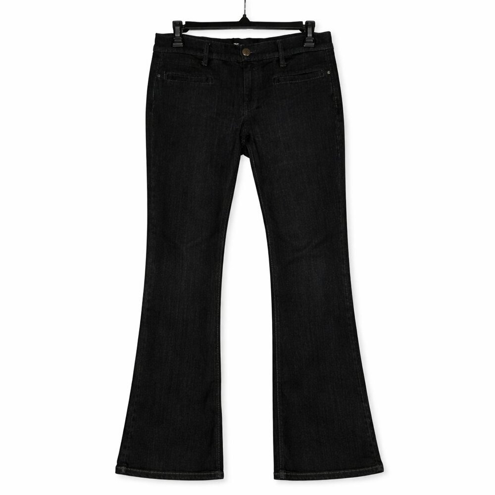 EXPRESS JEANS Mia Slim Flare Mid-Rise Dark Wash Jeans Size 4R